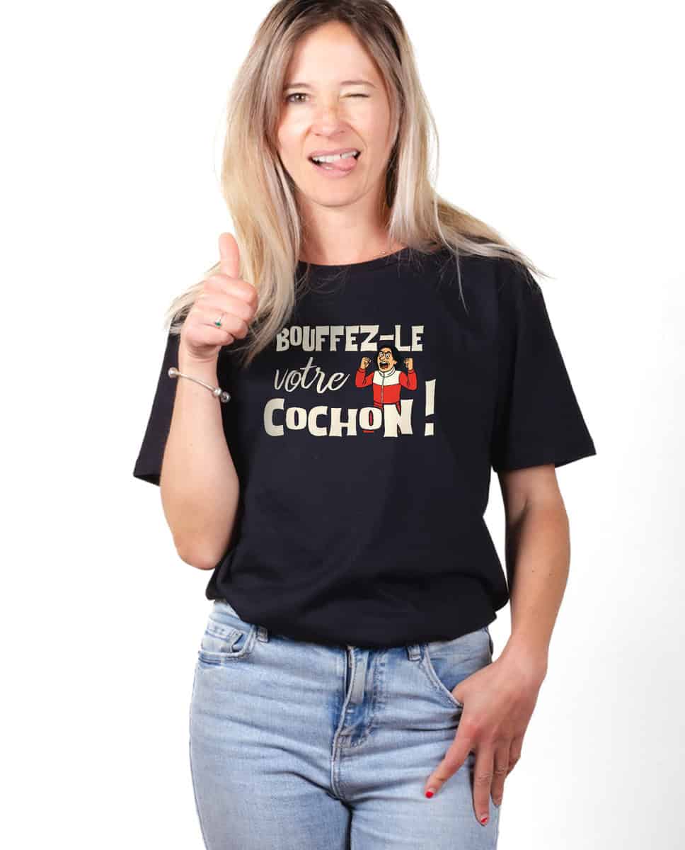 T-SHIRT FEMME : Bouffez-le votre cochon ! – Image 2