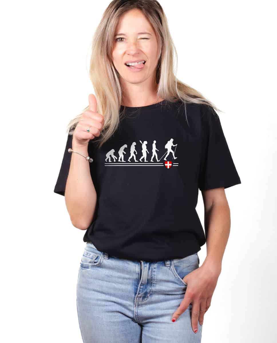 T-SHIRT FEMME : EVOLUTION RANDONNEUR – Image 2