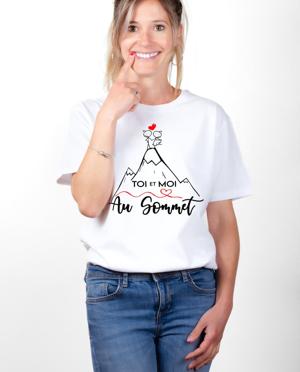T-SHIRT FEMME : TOI ET MOI AU SOMMET – Image 2