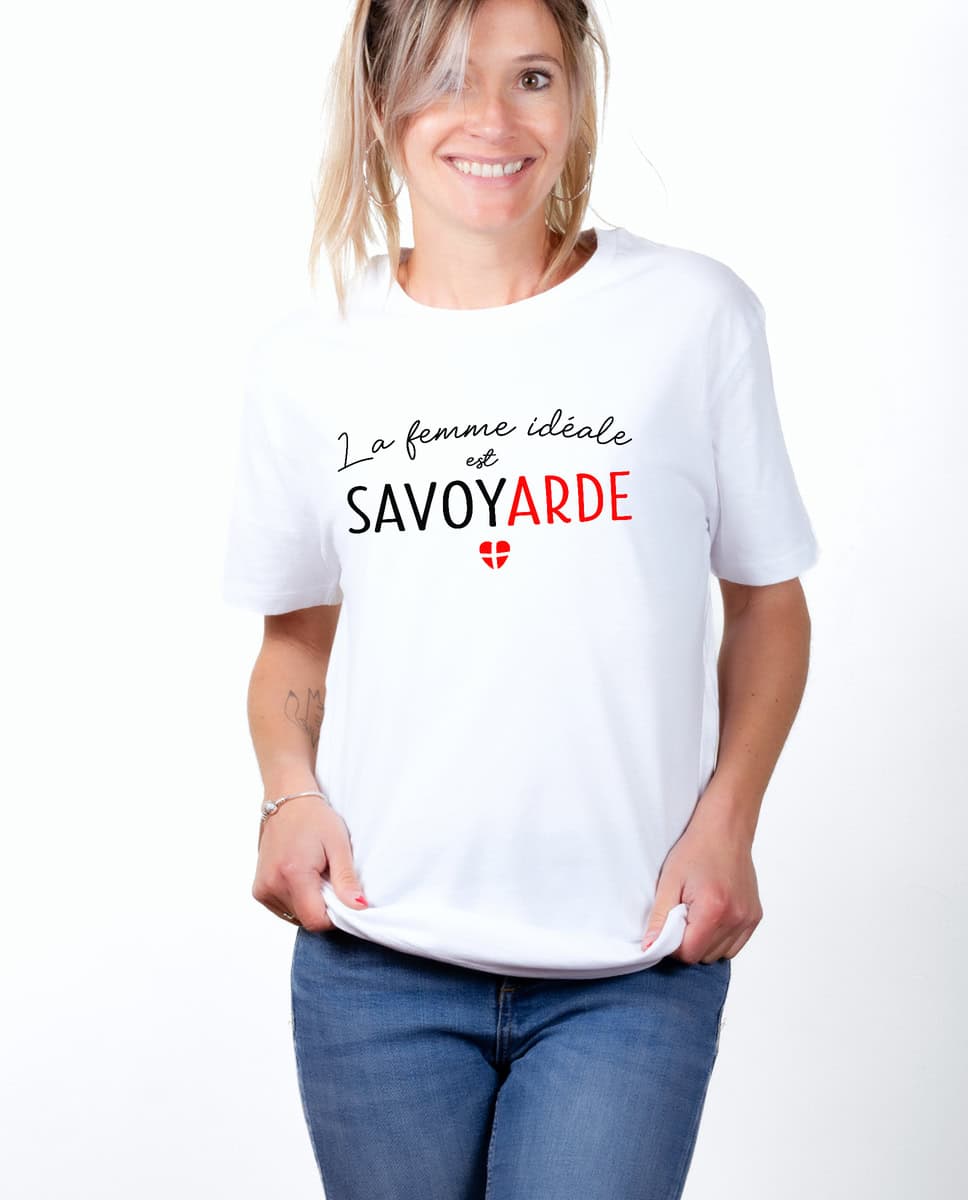 T-SHIRT FEMME : LA FEMME IDEALE EST SAVOYARDE – Image 2