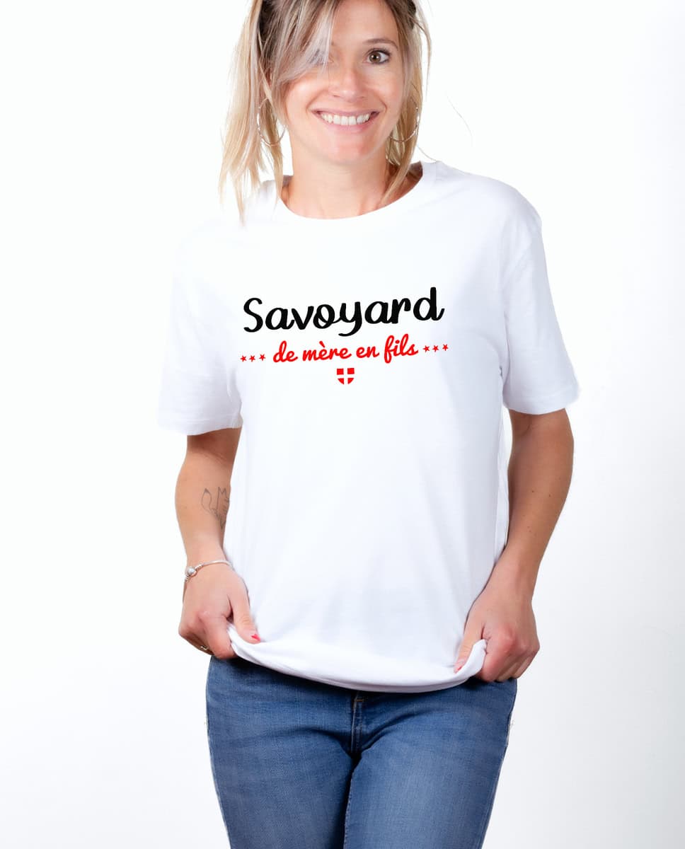T-SHIRT FEMME : SAVOYARD DE MERE EN FILS – Image 2