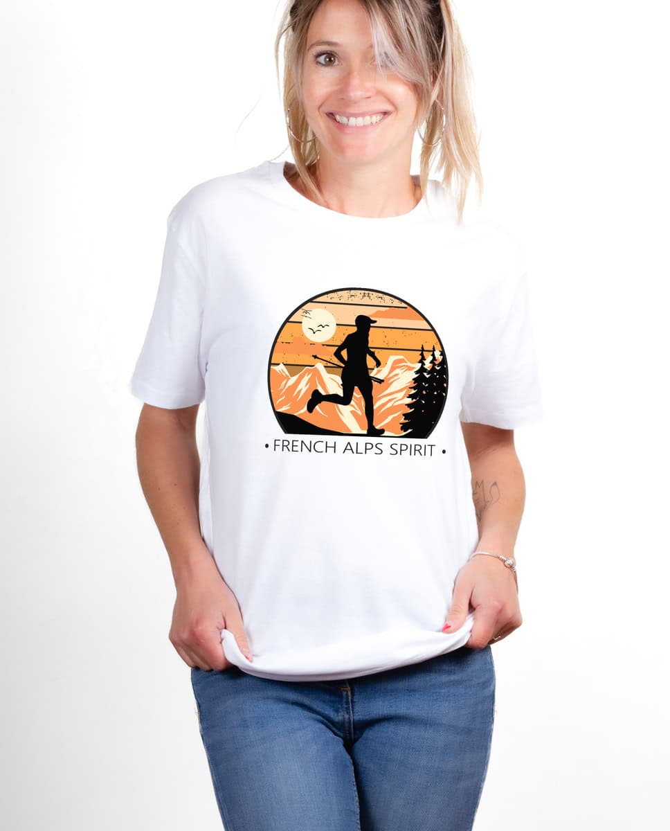 T-SHIRT FEMME : FRENCH ALPS SPIRIT TRAIL – Image 2