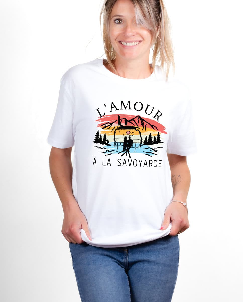 T-SHIRT FEMME : L'AMOUR A LA SAVOYARDE – Image 2