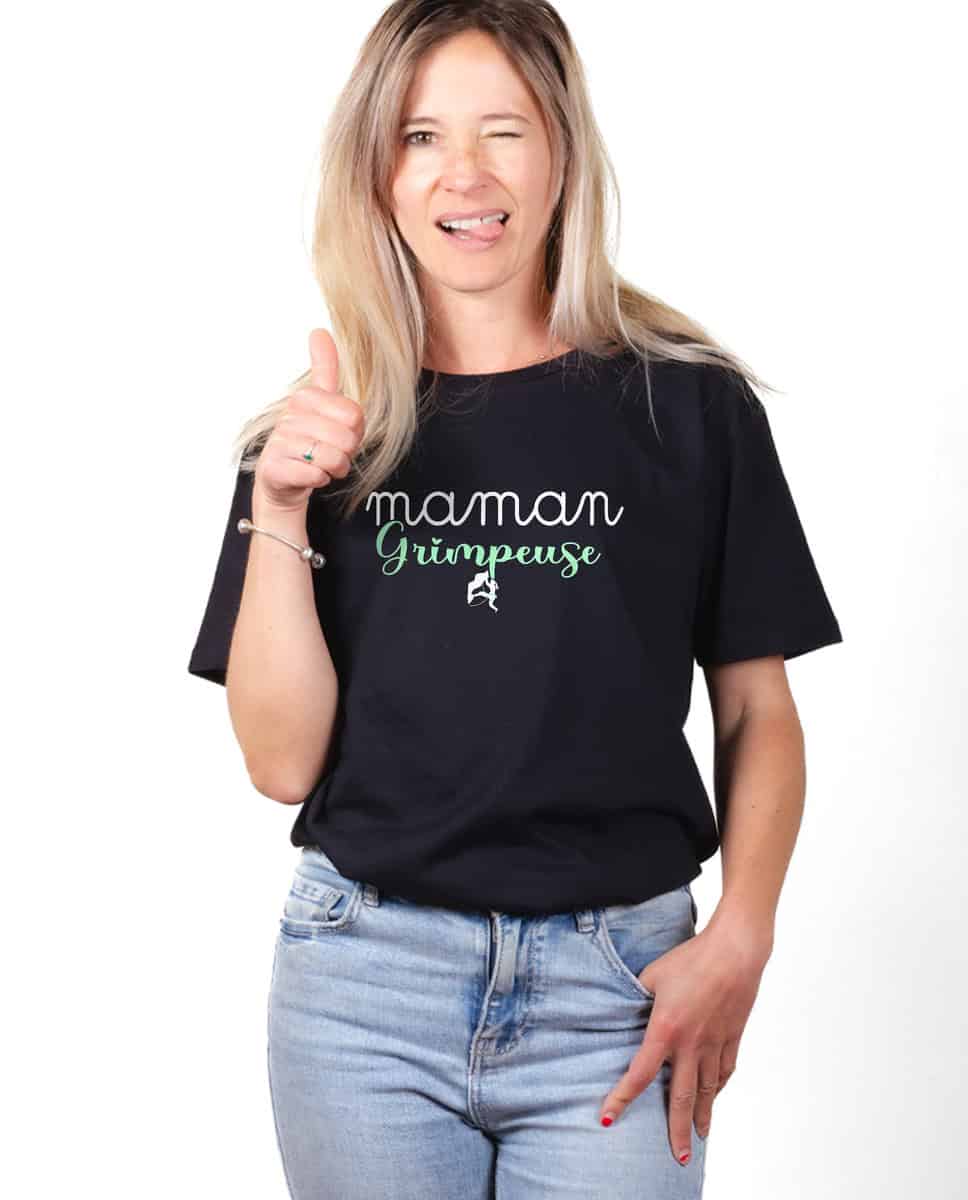 T-SHIRT FEMME : MAMAN GRIMPEUSE – Image 2