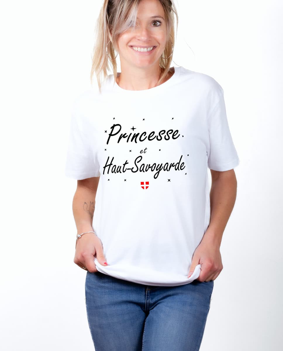 T-SHIRT FEMME : PRINCESSE ET HAUT SAVOYARDE – Image 2